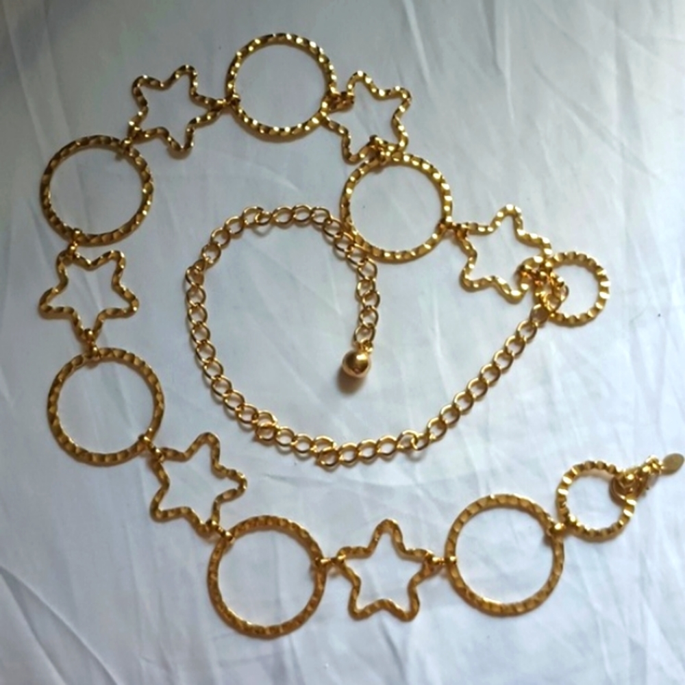 Women's Gold Tone Waist Chain Belt